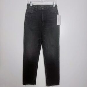 NWT Fidelity Denim Twiggy Ultra High Rise Button Fly Jean S3091 Size 27